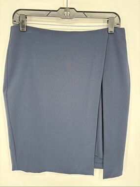 🔗 INC International Concepts navy Blue Asymmetrical Pencil Skirt